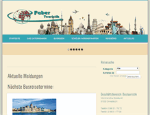 Tablet Screenshot of faber-reisen.de